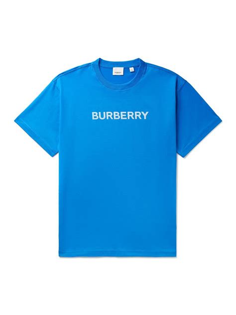 burberry shirt with blue writing|royal blue Burberry shirt.